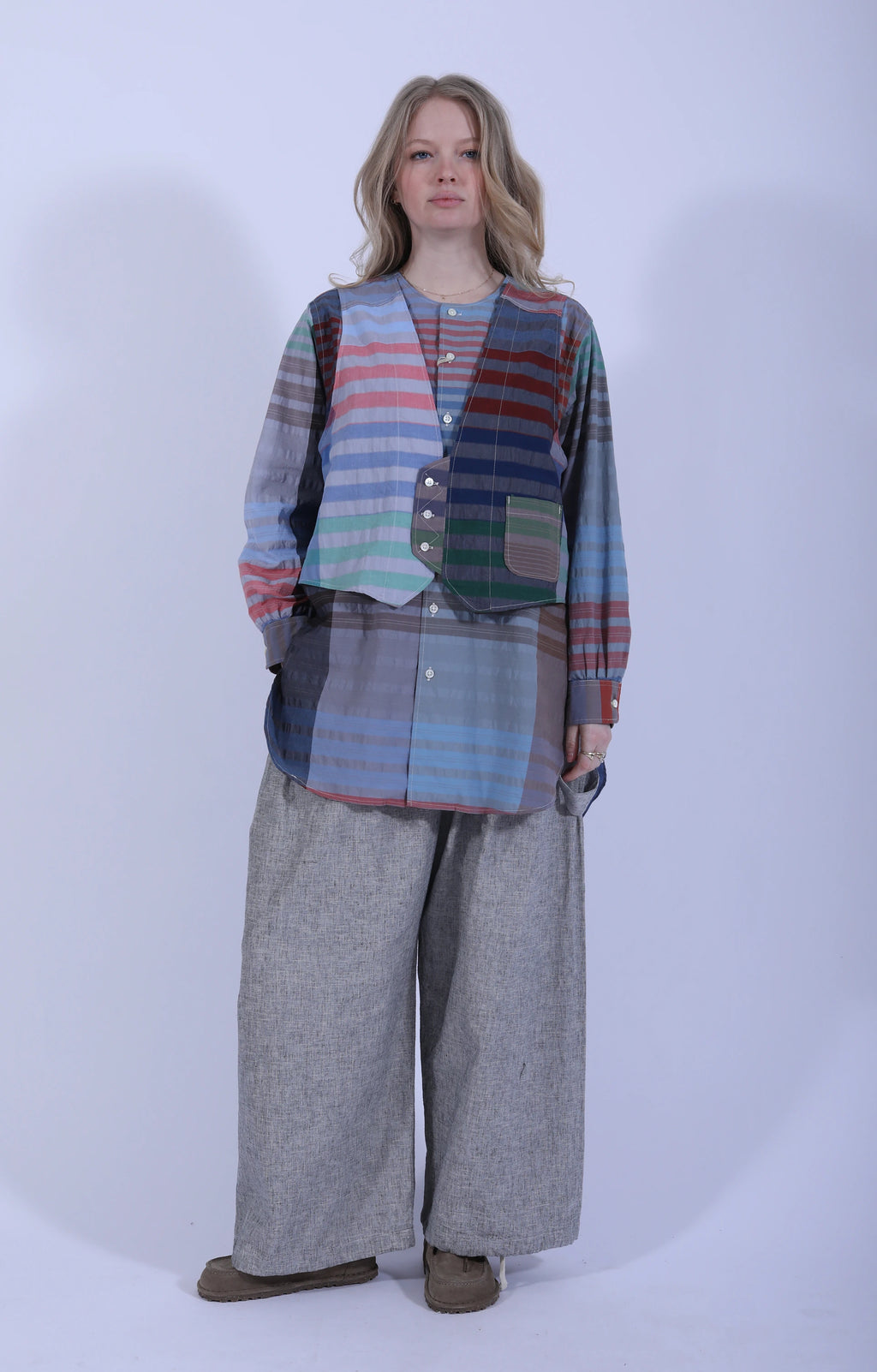 Vari Shirt Big Plaid Multi