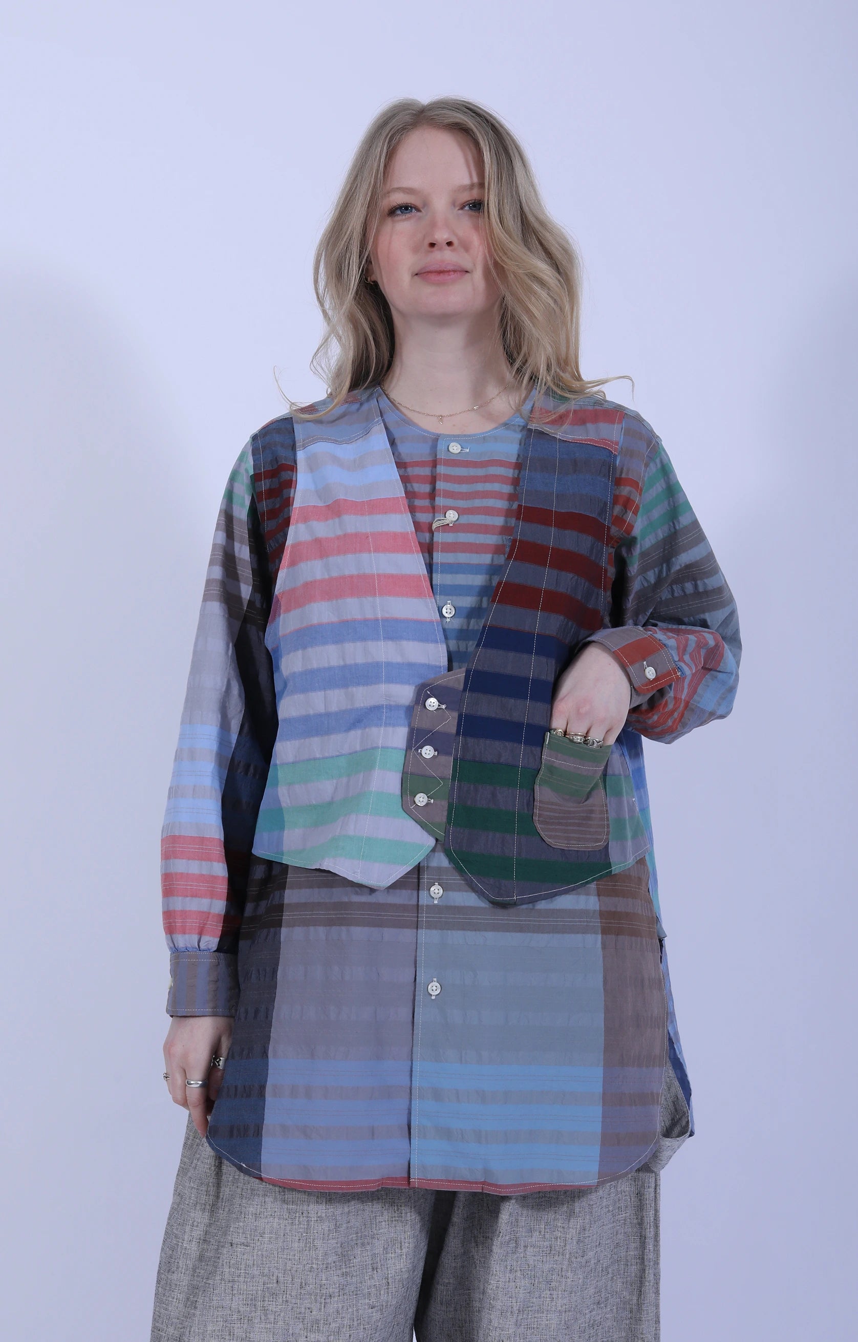 Vari Shirt Big Plaid Multi