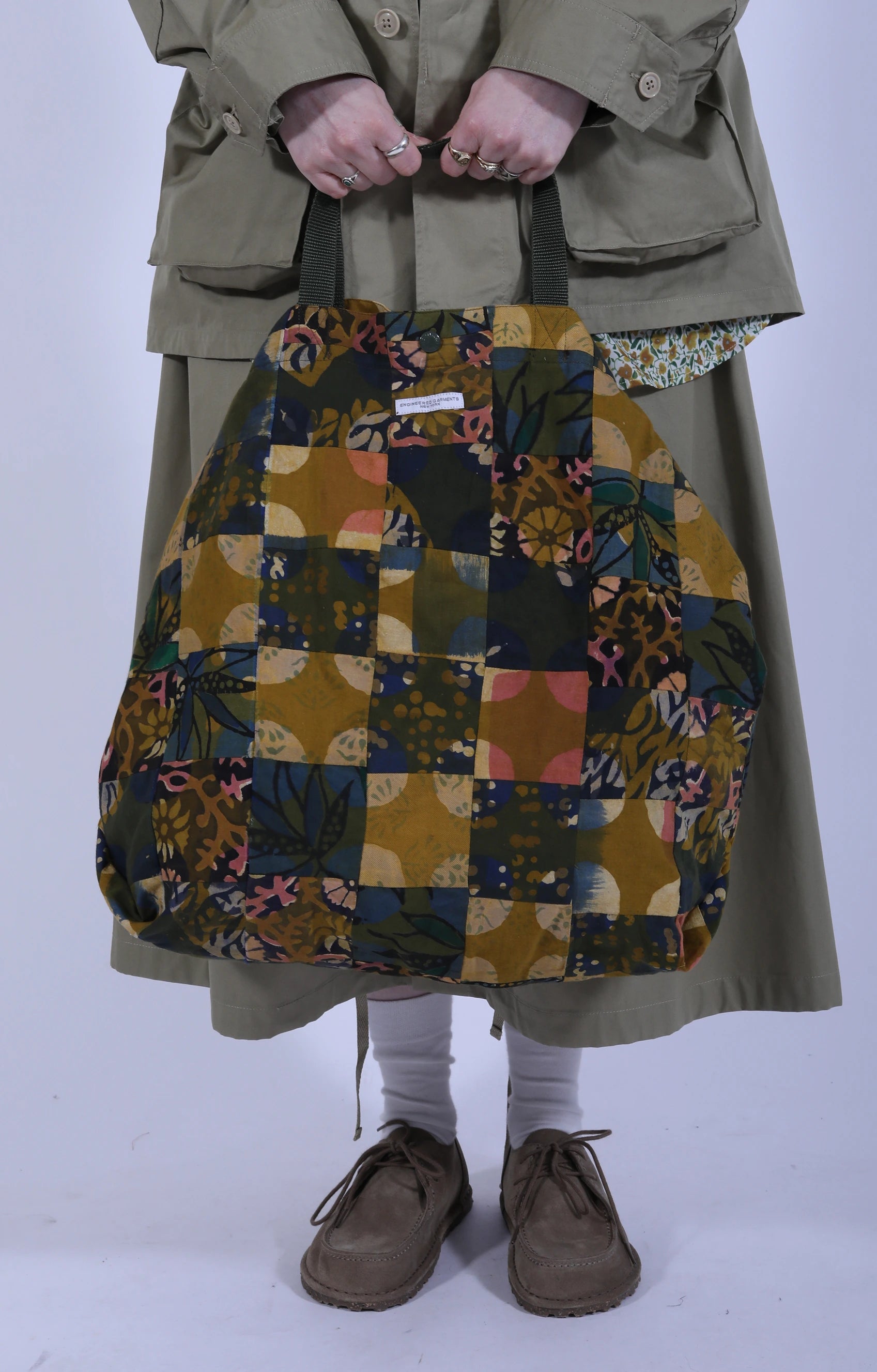 Carry All Tote Multi Patch Olive