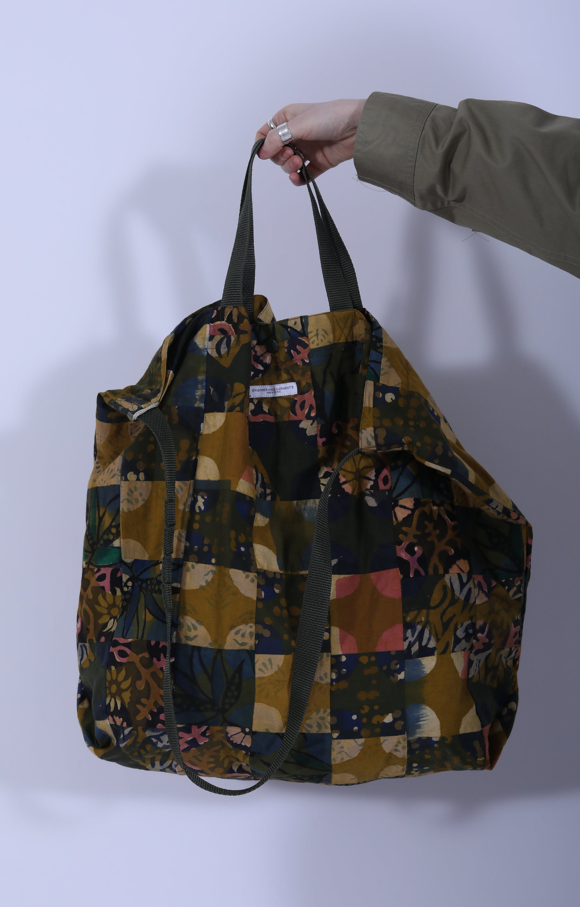 Carry All Tote Multi Patch Olive