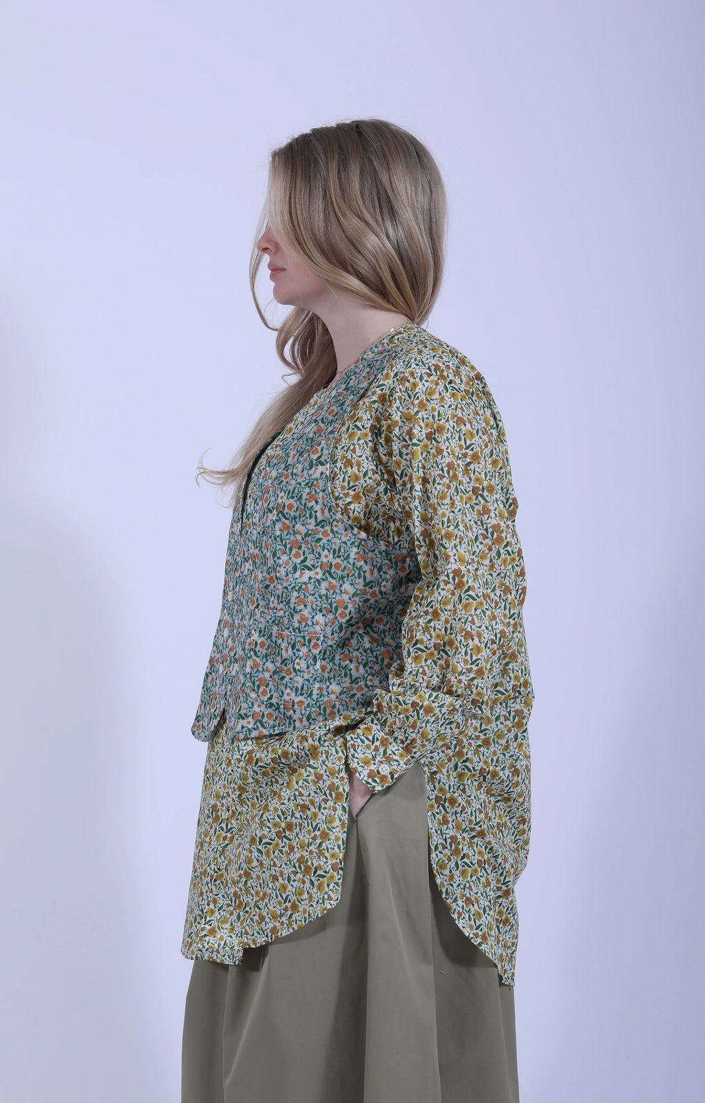 Vari Shirt Small Floral Yellow