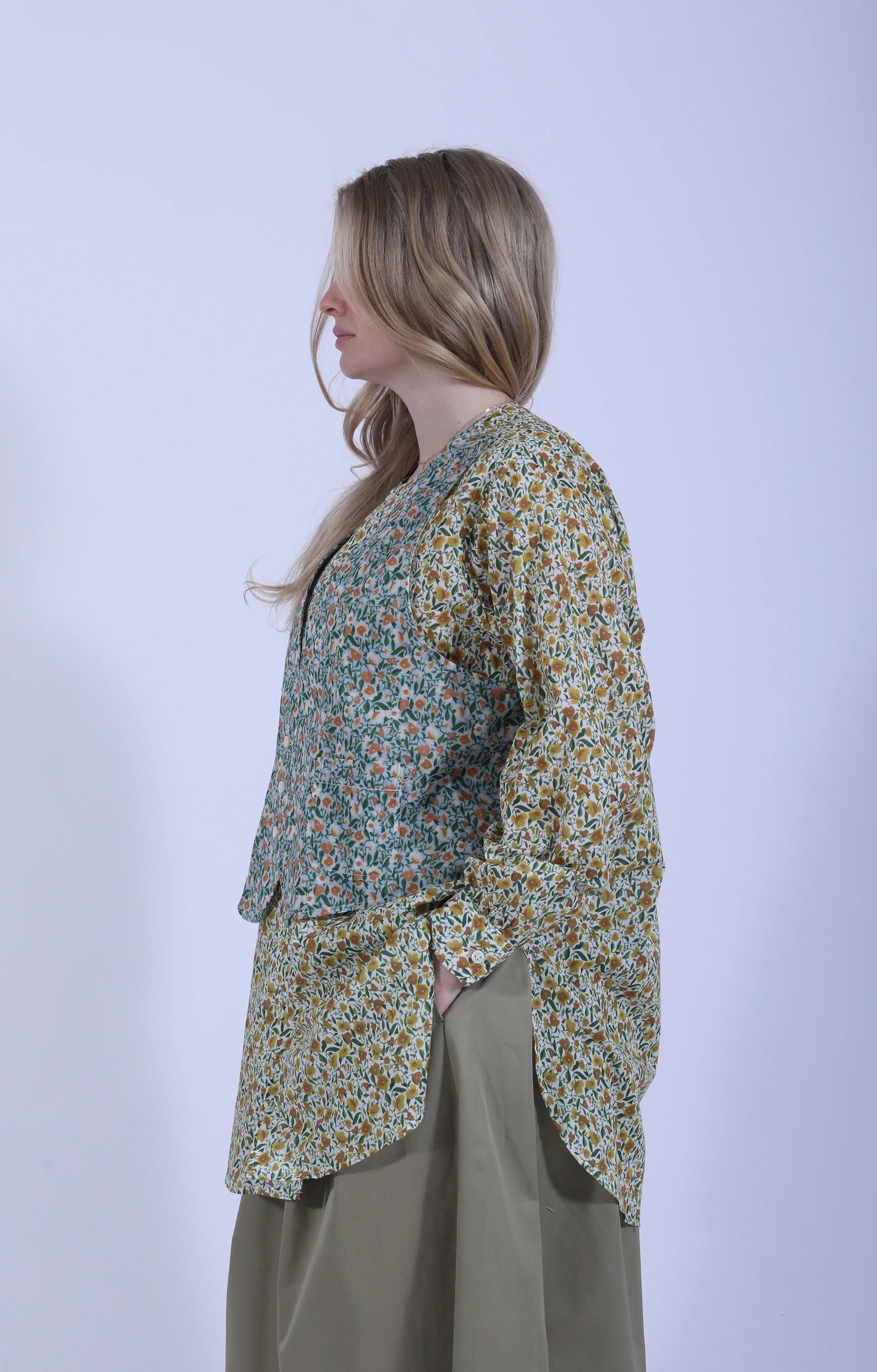 Vari Shirt Small Floral Yellow