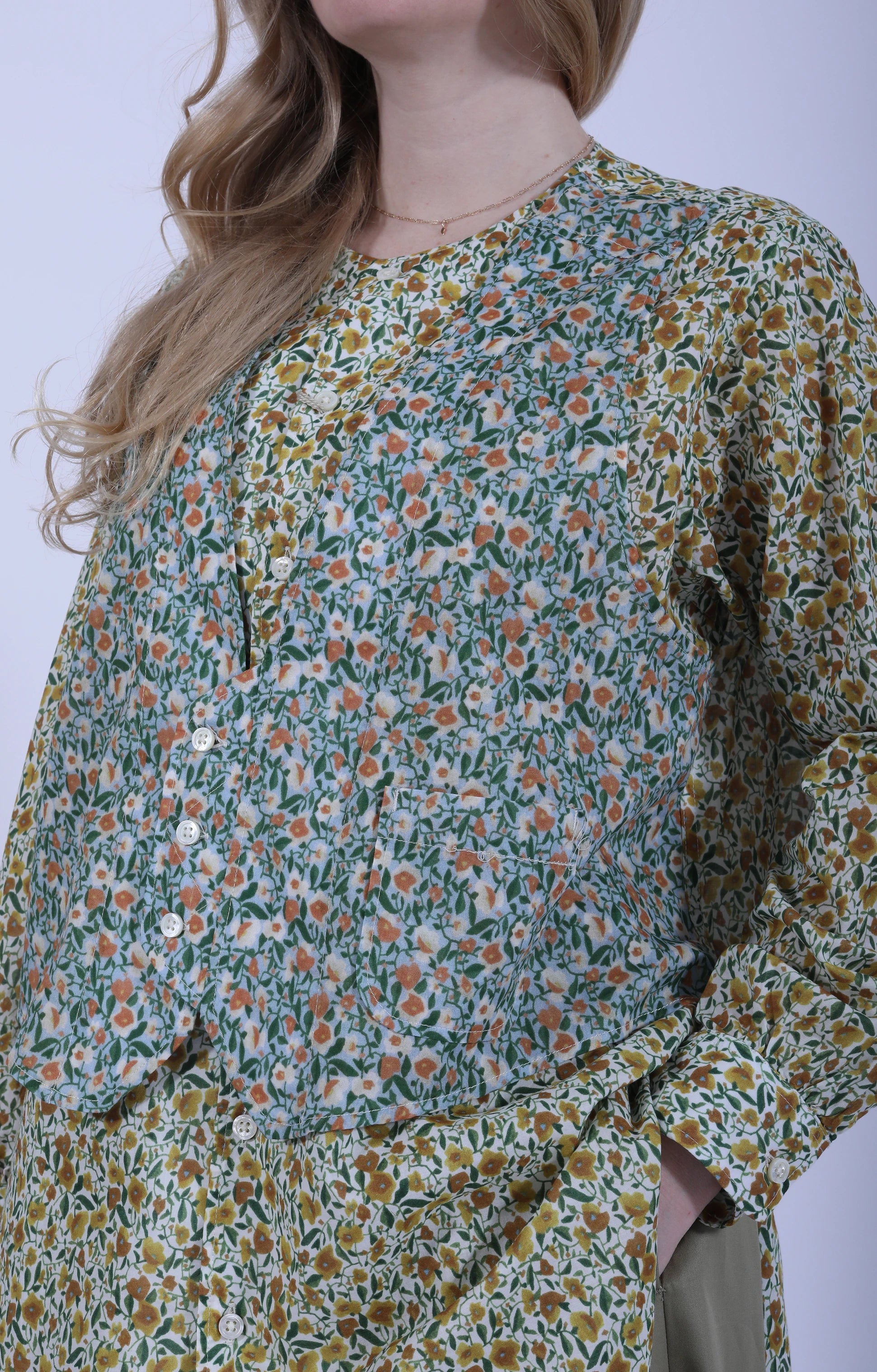 Vari Shirt Small Floral Yellow