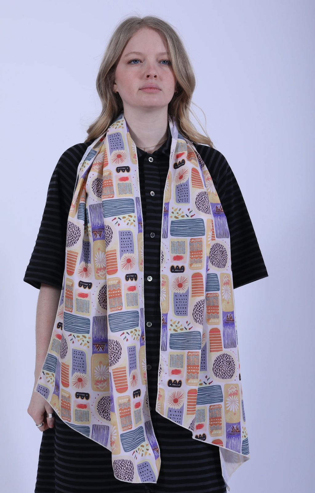 Long Scarf Jamaican Print