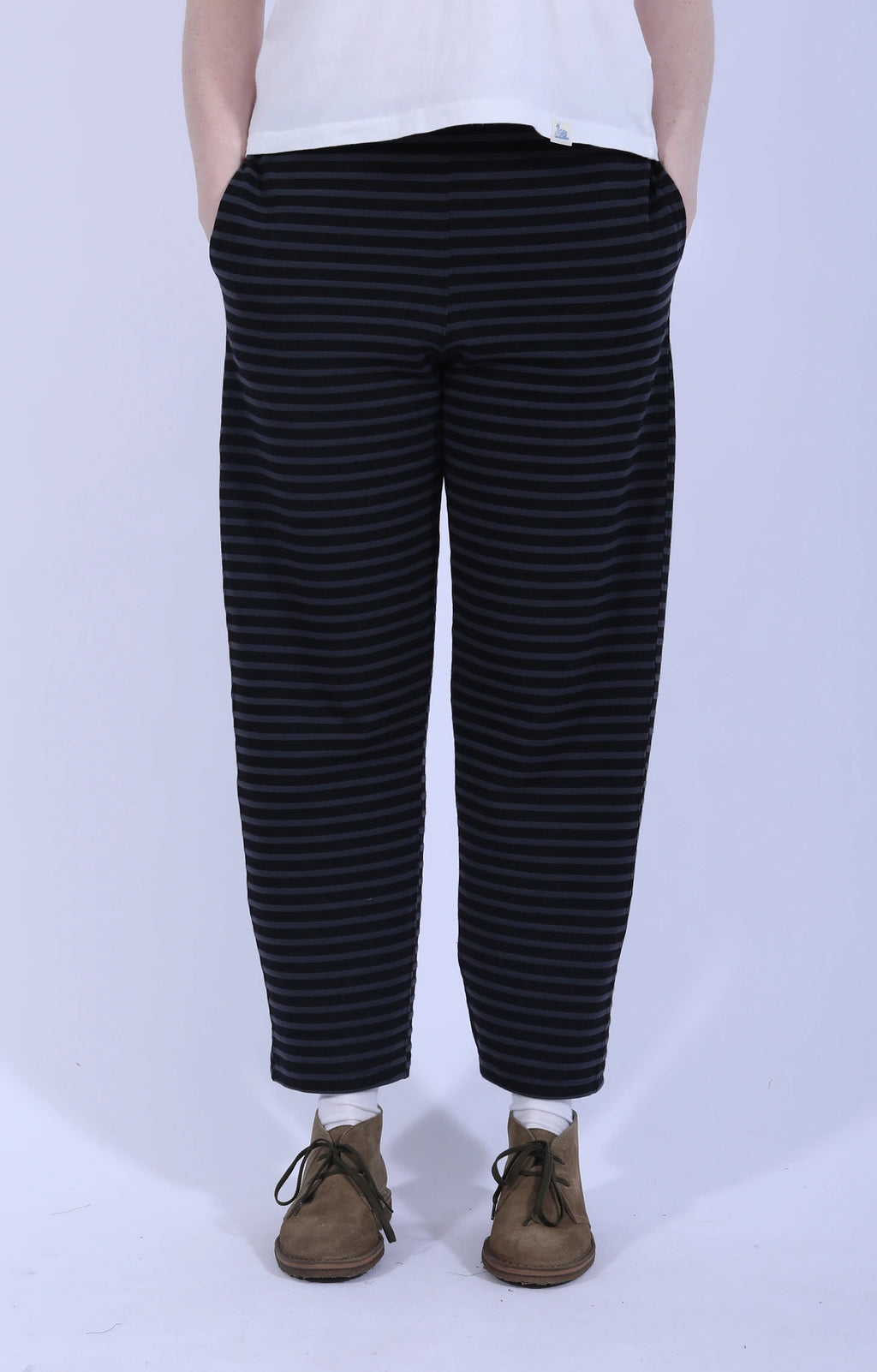 STK Pant Charcoal Black Stripe