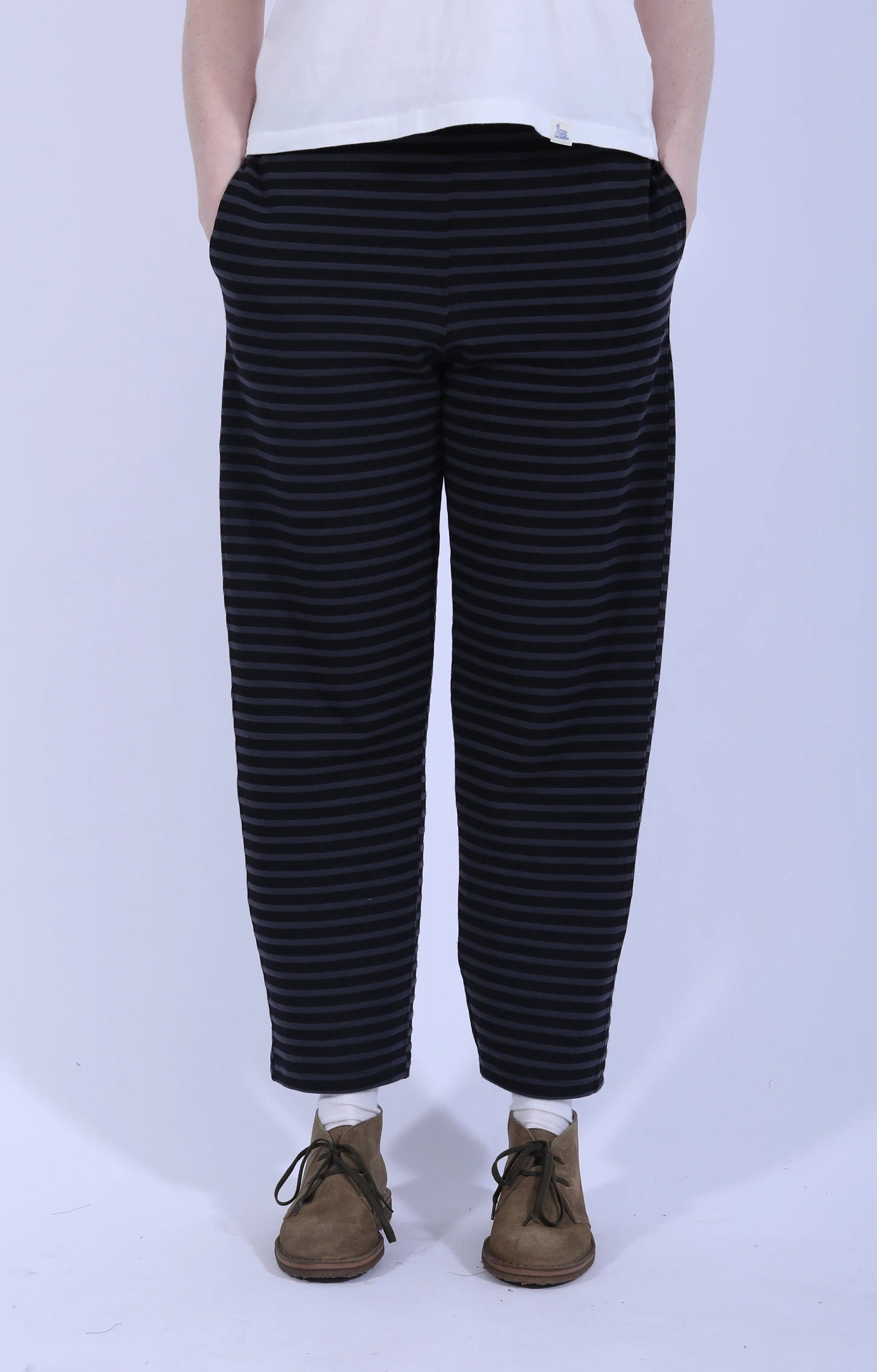 STK Pant Charcoal Black Stripe
