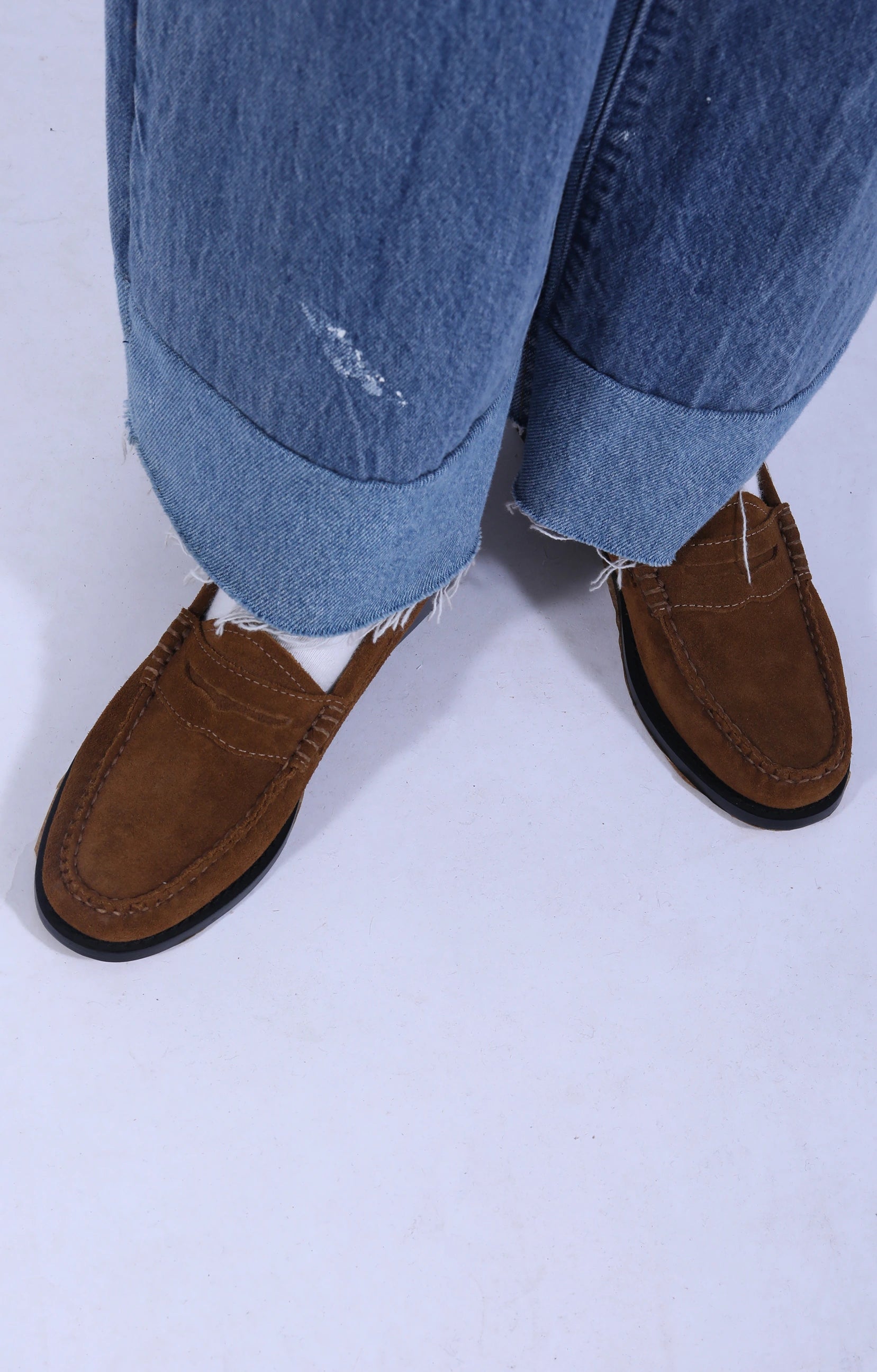 Weejun Penny Loafer Mid Brown Suede