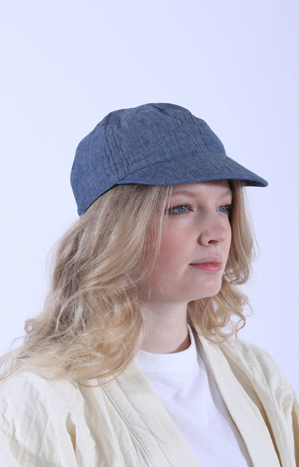 6oz Chambray Army Cap Indigo
