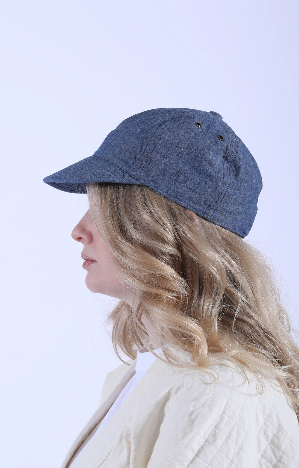 6oz Chambray Army Cap Indigo