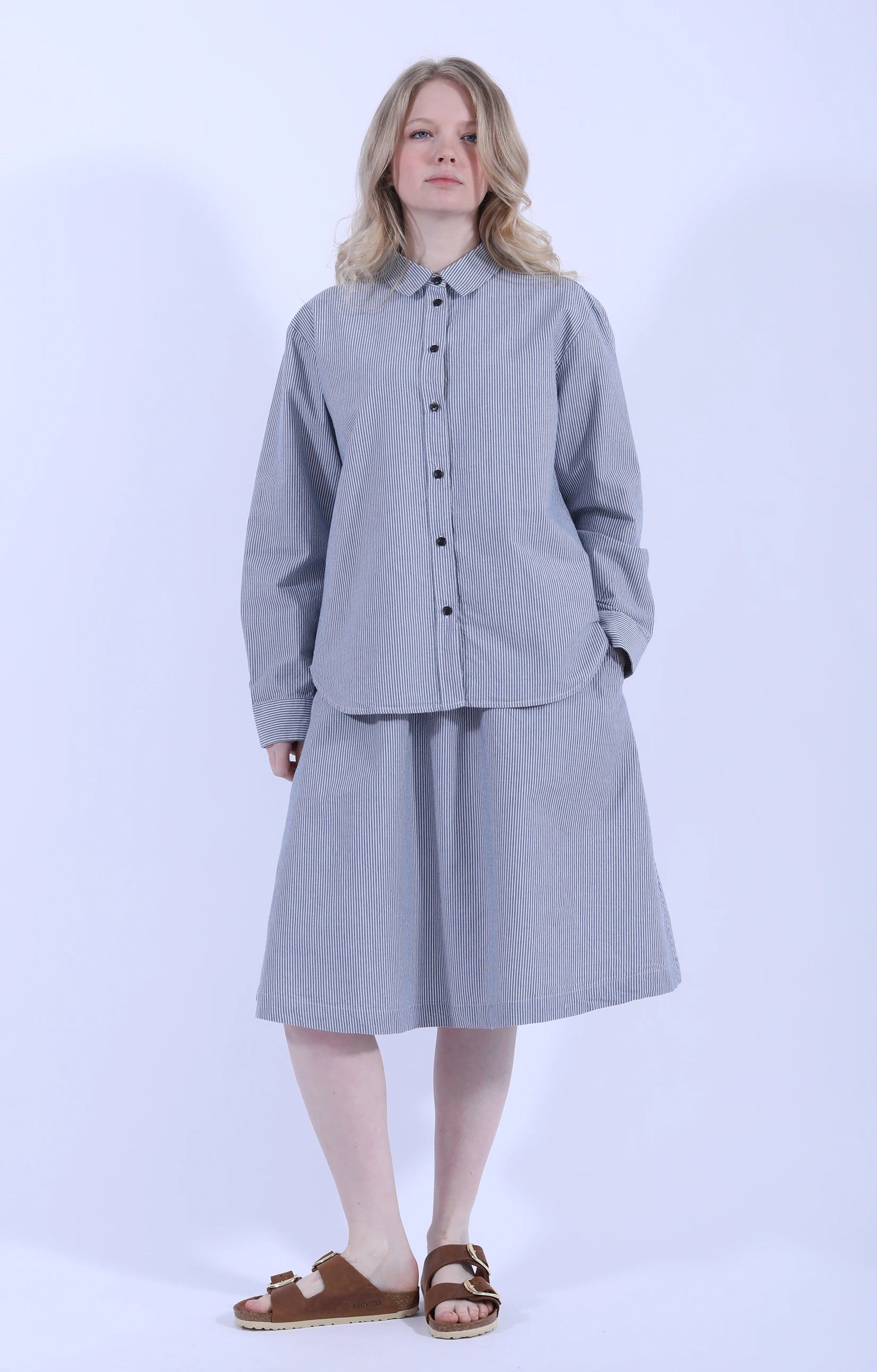 Paulina Shirt Striped Mix Blue Boy