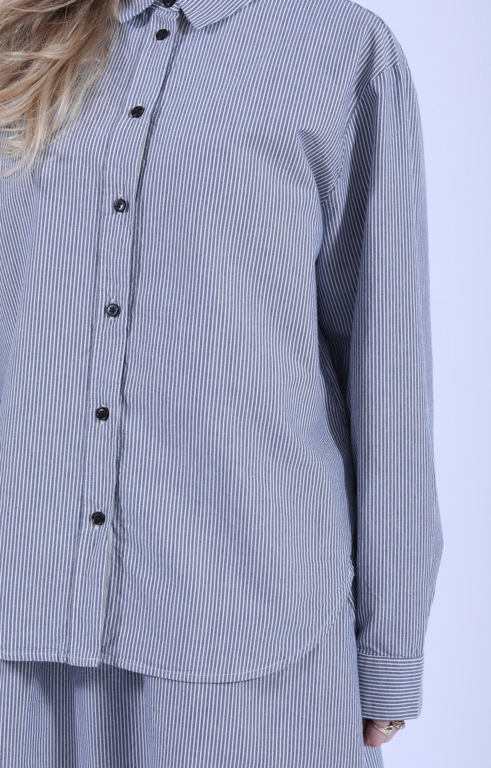 Paulina Shirt Striped Mix Blue Boy