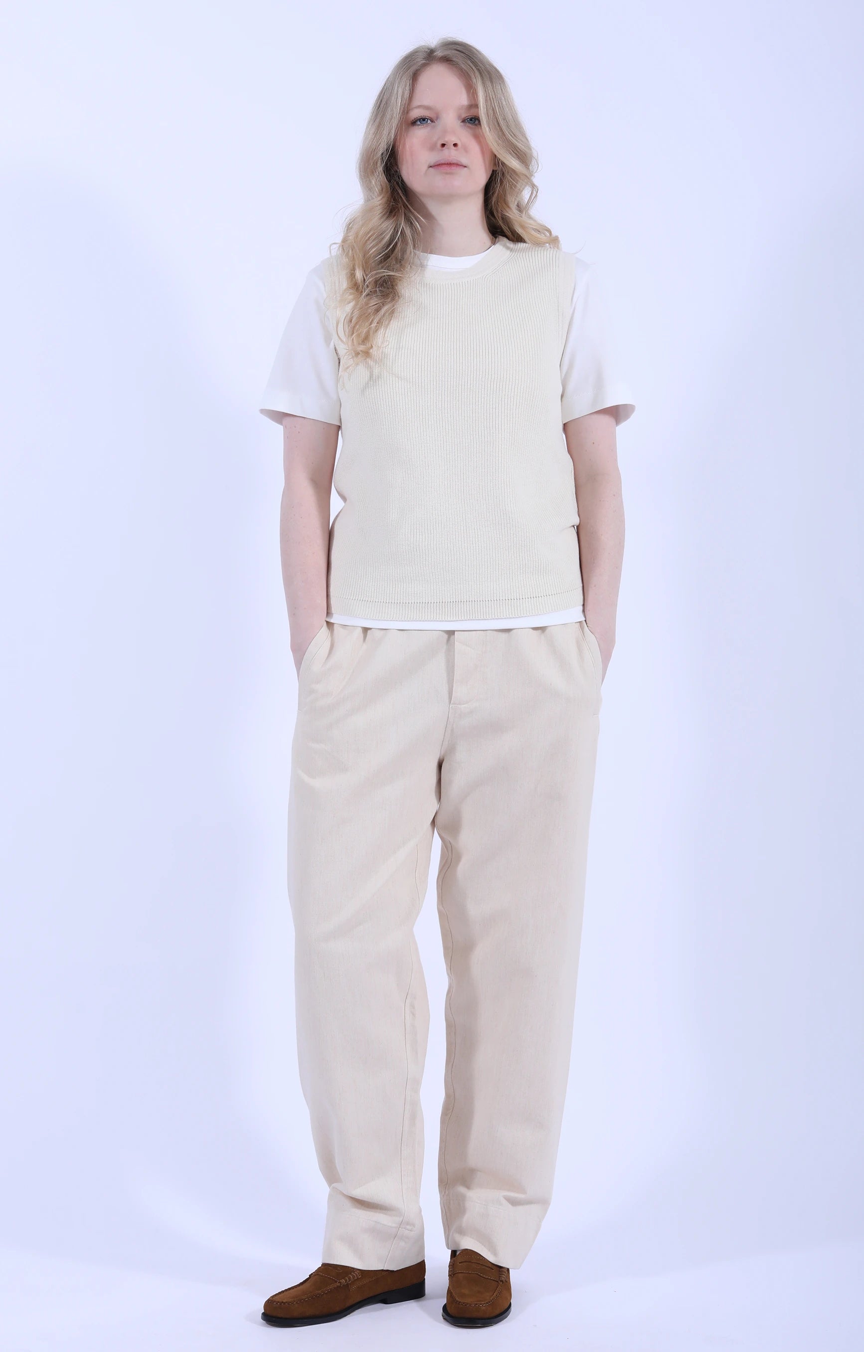 Esha Vest Pure Ecru