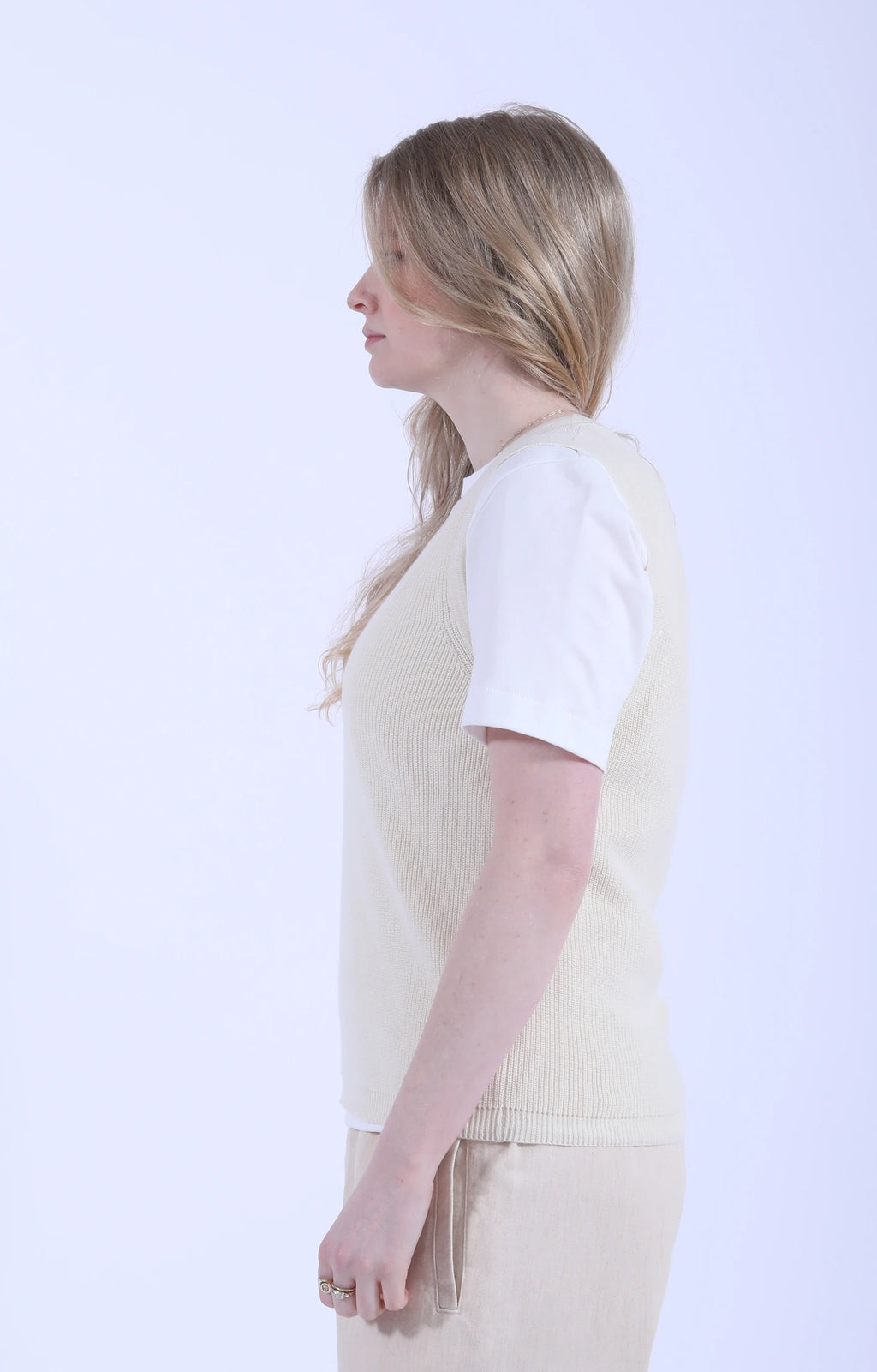 Esha Vest Pure Ecru