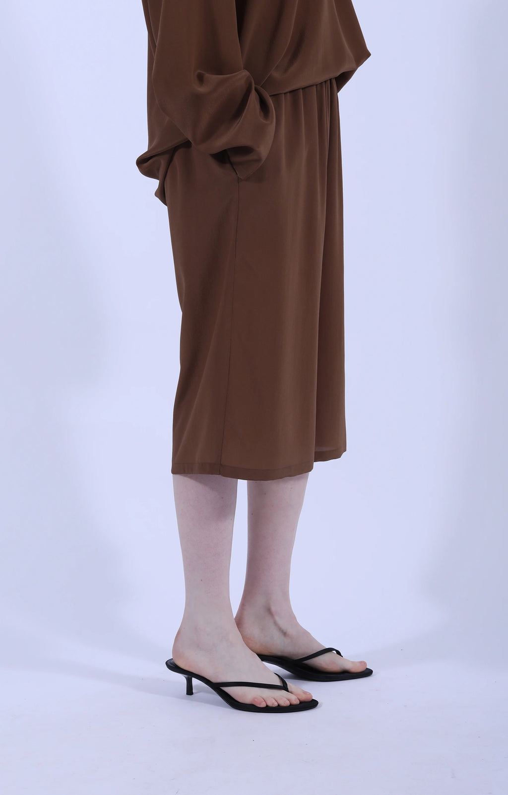 Flexy XL Brown Silk Shorts