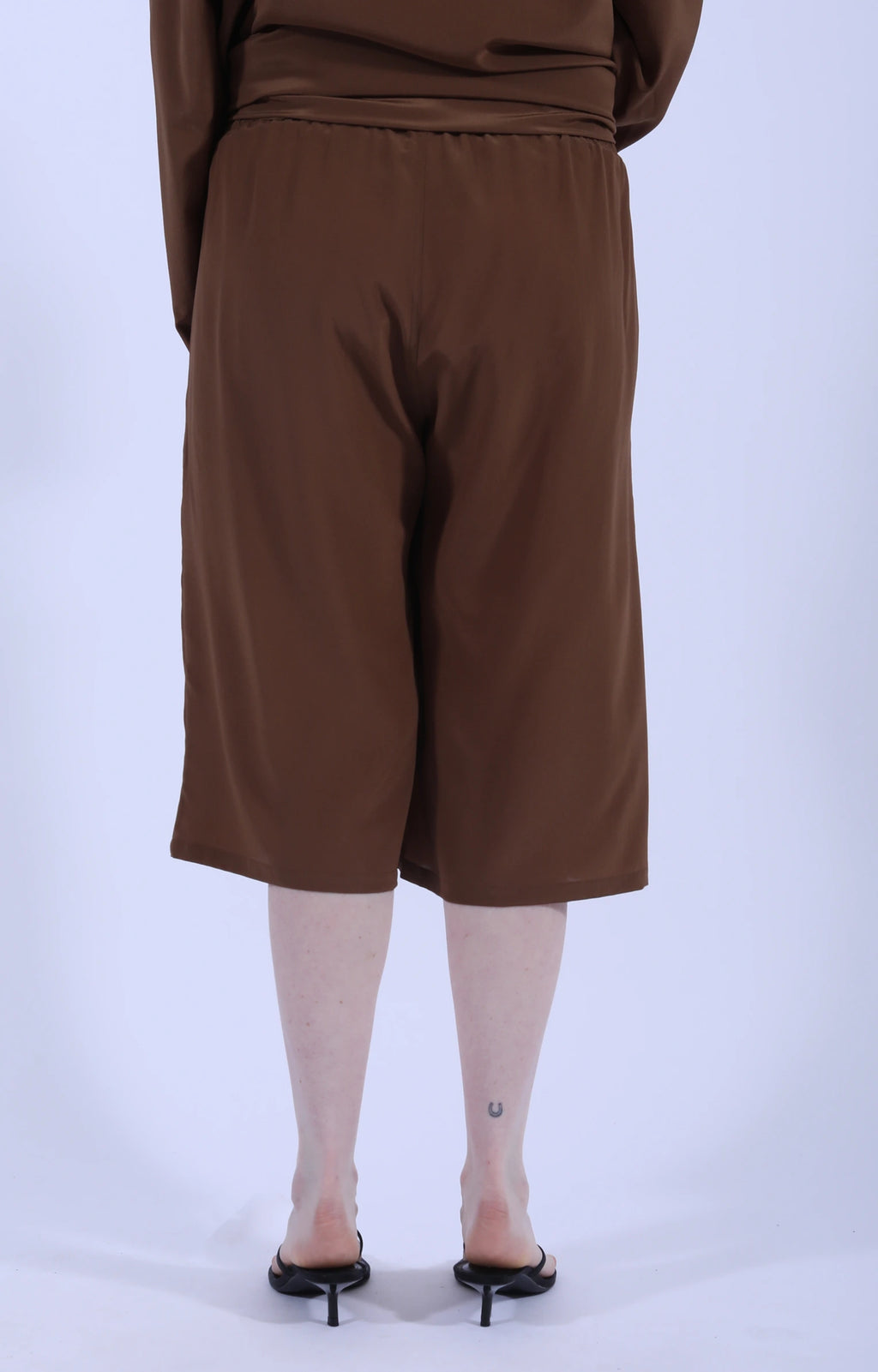 Flexy XL Brown Silk Shorts