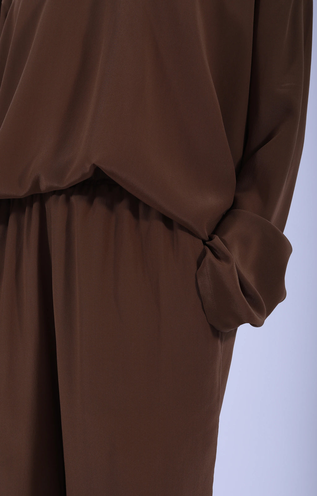 Flexy XL Brown Silk Shorts