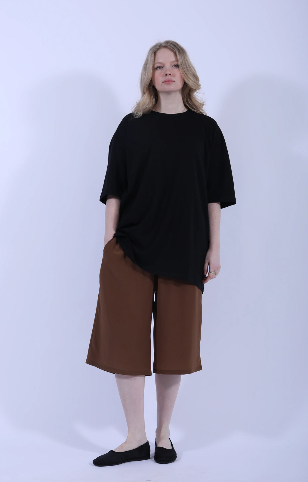 Flexy XL Brown Silk Shorts