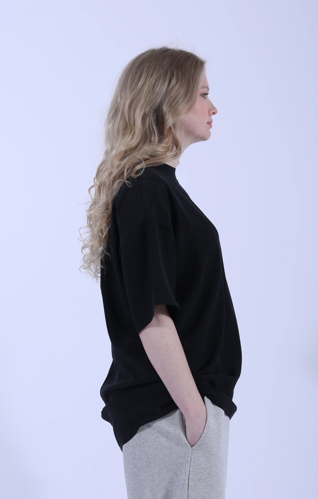 LOL Mini Short-Sleeve Black Silk