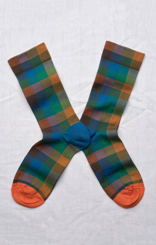 Chaussette Carreux Mykonos