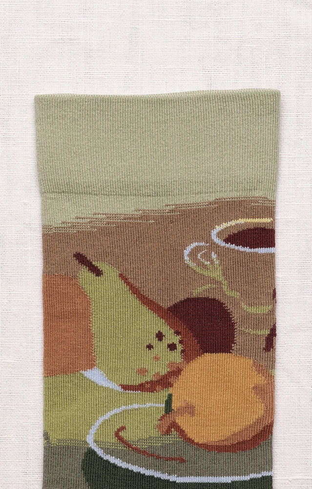Chaussettes Brunch Vert