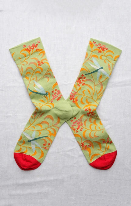 Chausette Libellule Lime