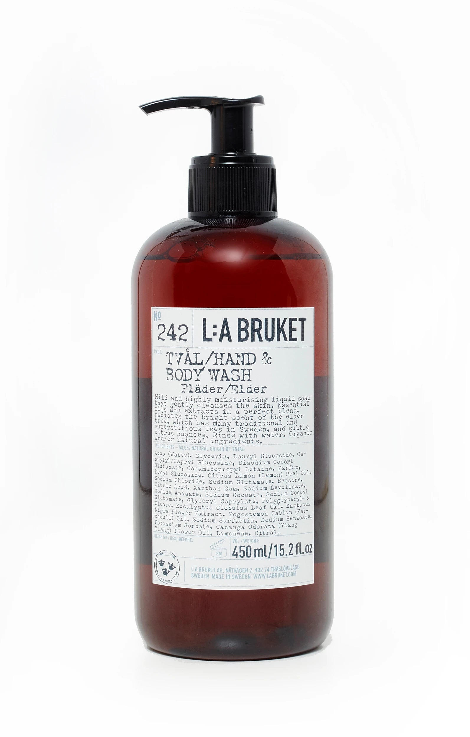 No. 242 Large Hand & Body Wash Elderflower