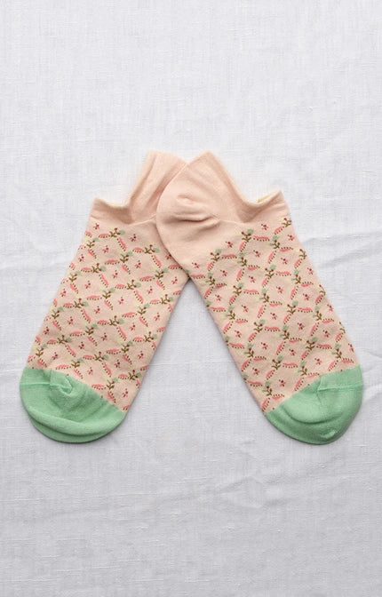 Socquette Trellis Rose Bouton