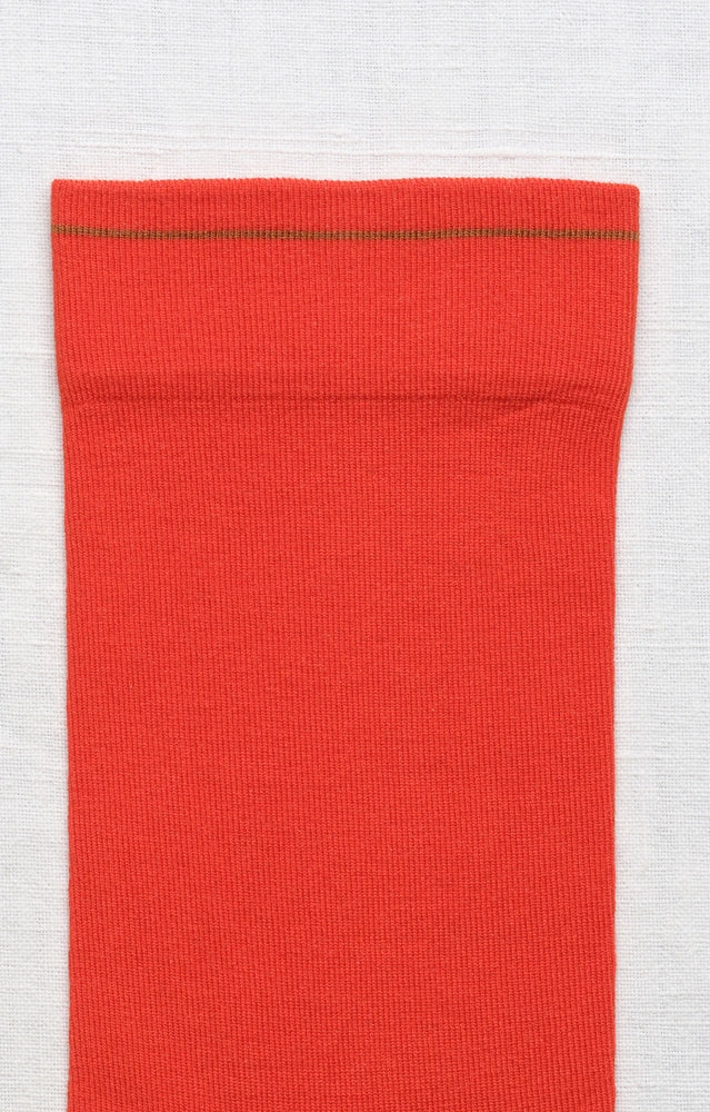 Chaussettes Uni Vermillon