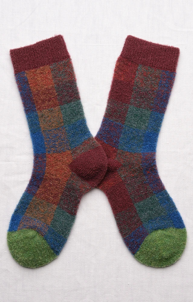 Chaussettes Mousse Carreaux
