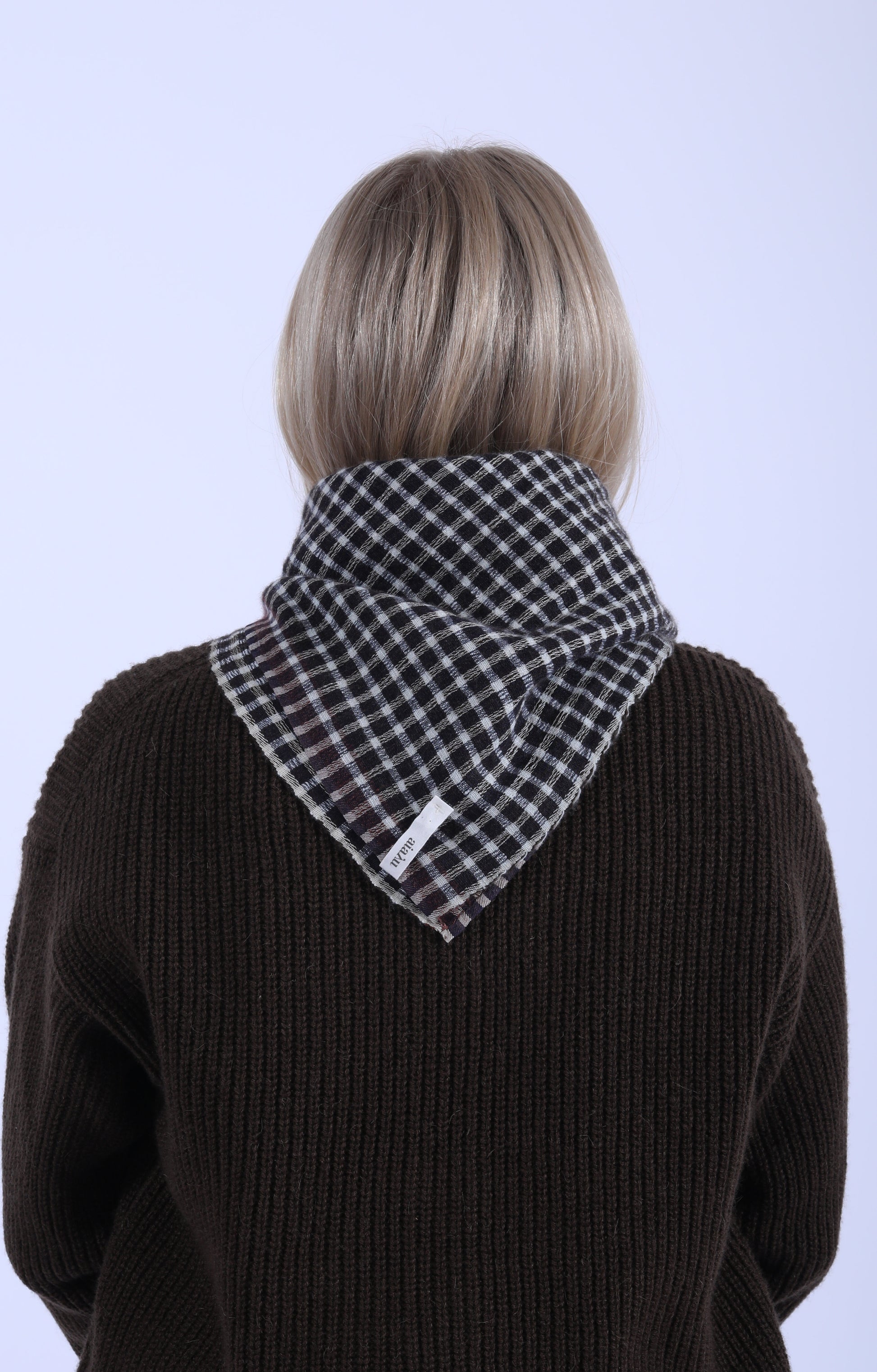 Adelina Cashmere Scarf Brown