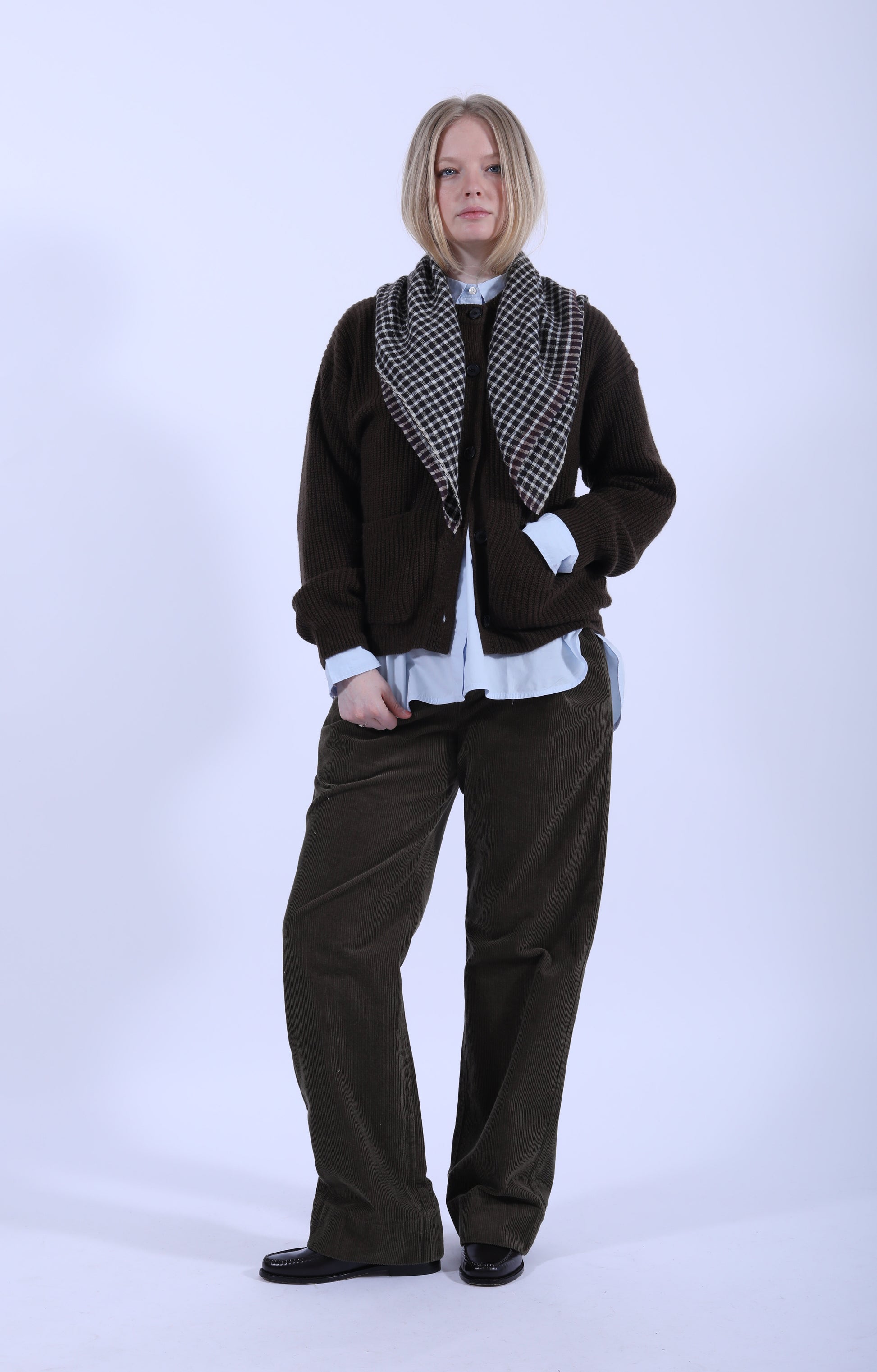 Bine Cardigan Dark Brown