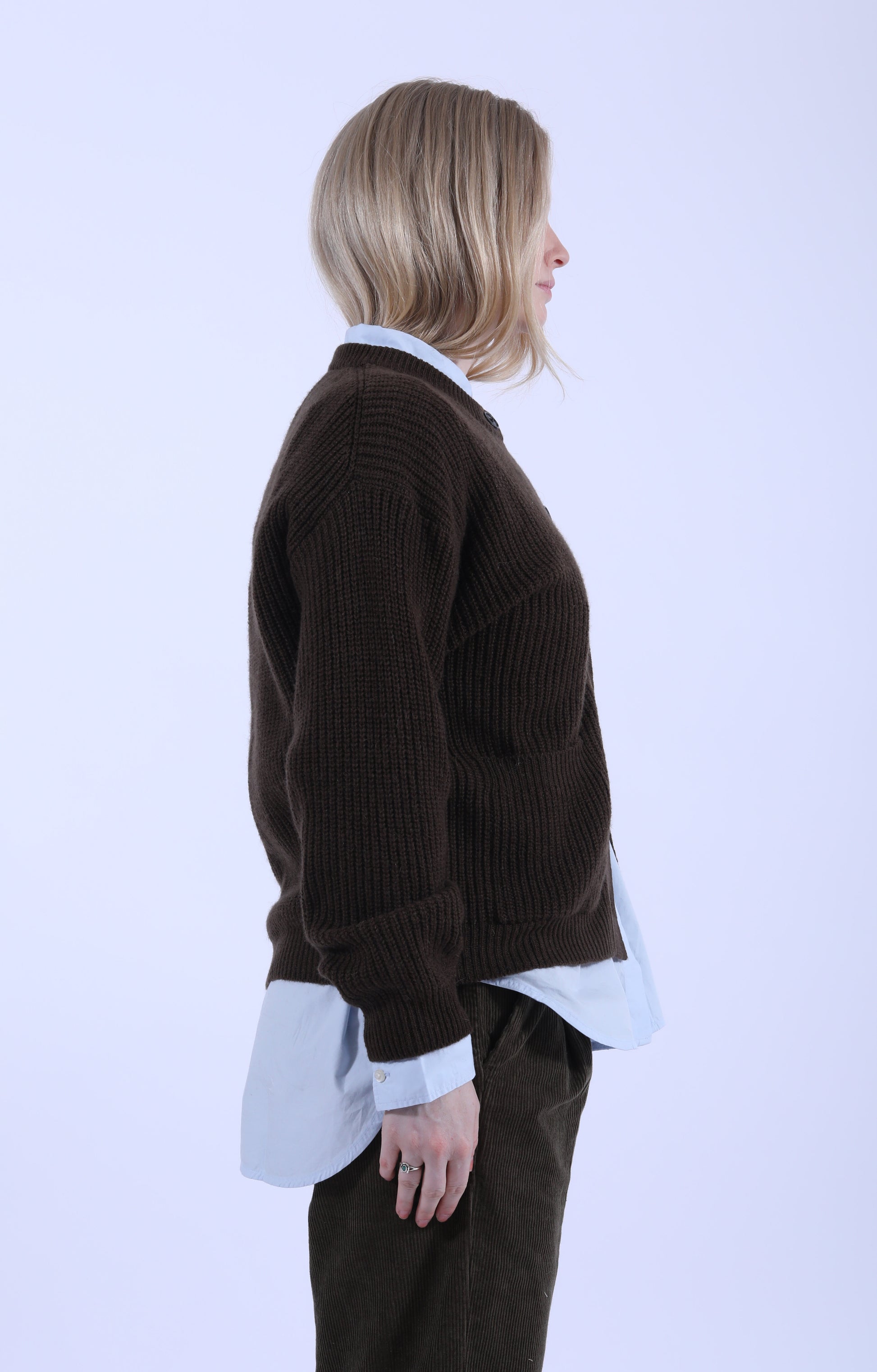 Bine Cardigan Dark Brown