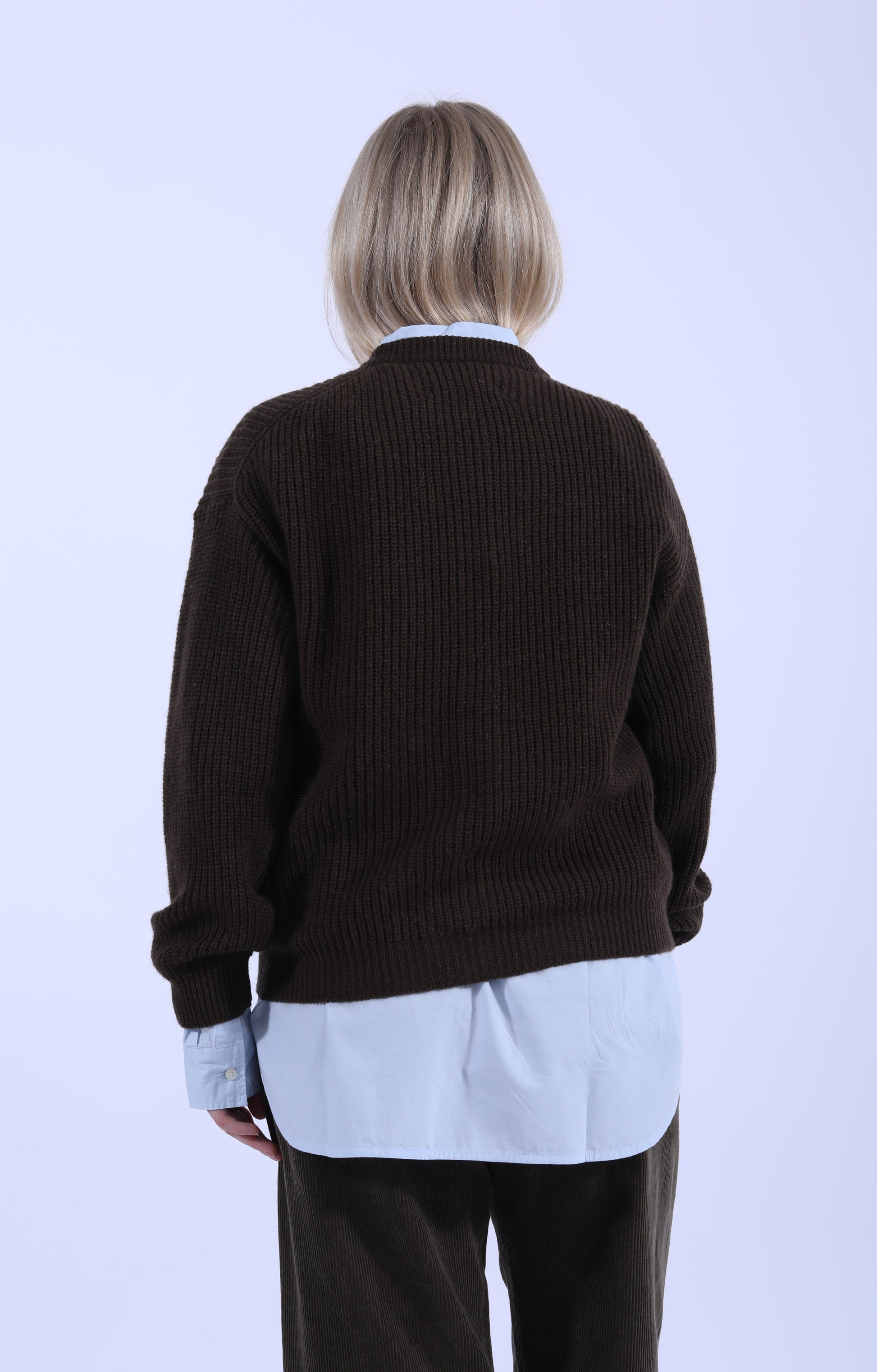 Bine Cardigan Dark Brown