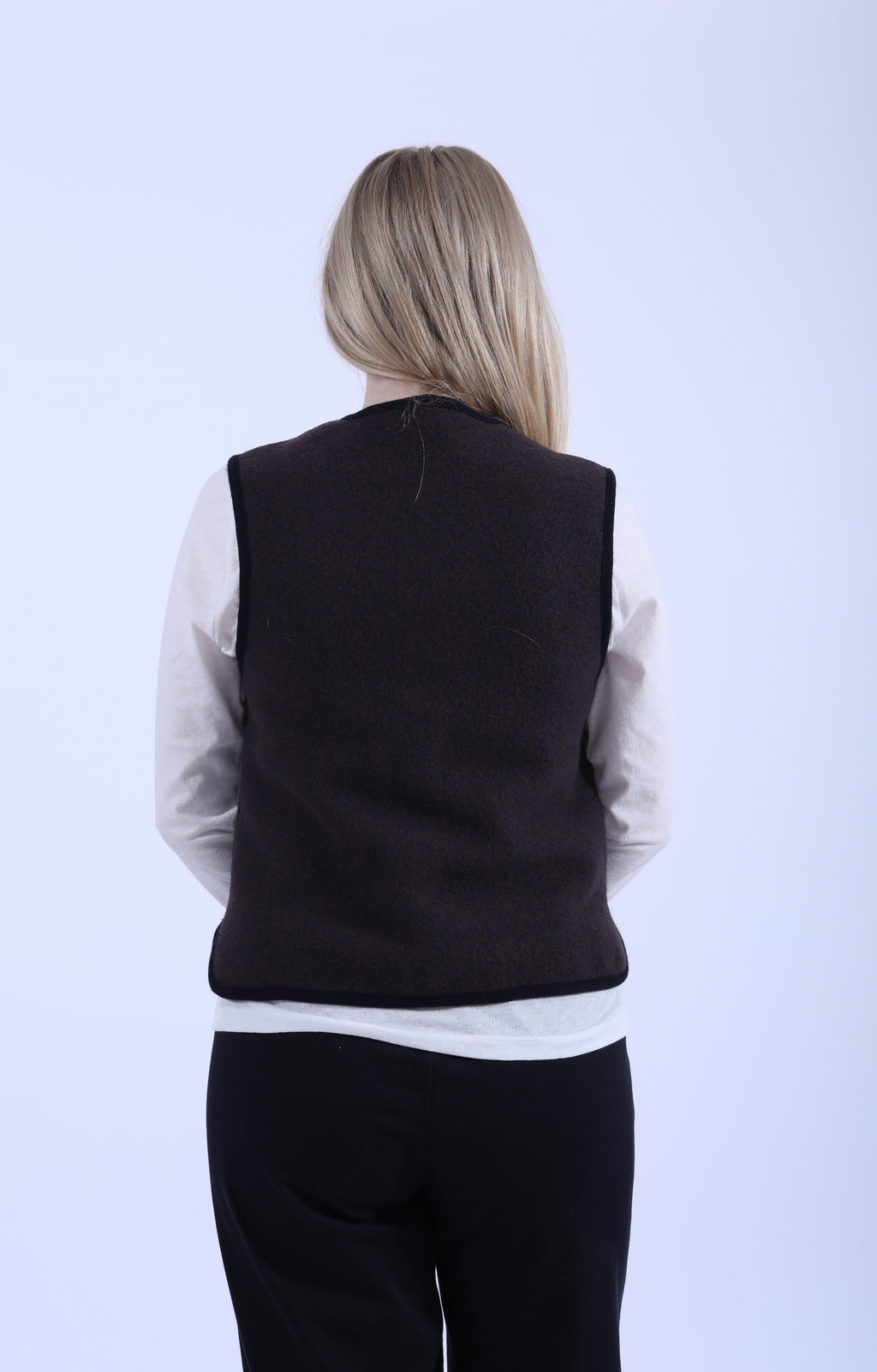 Hilda Vest Navy Melange