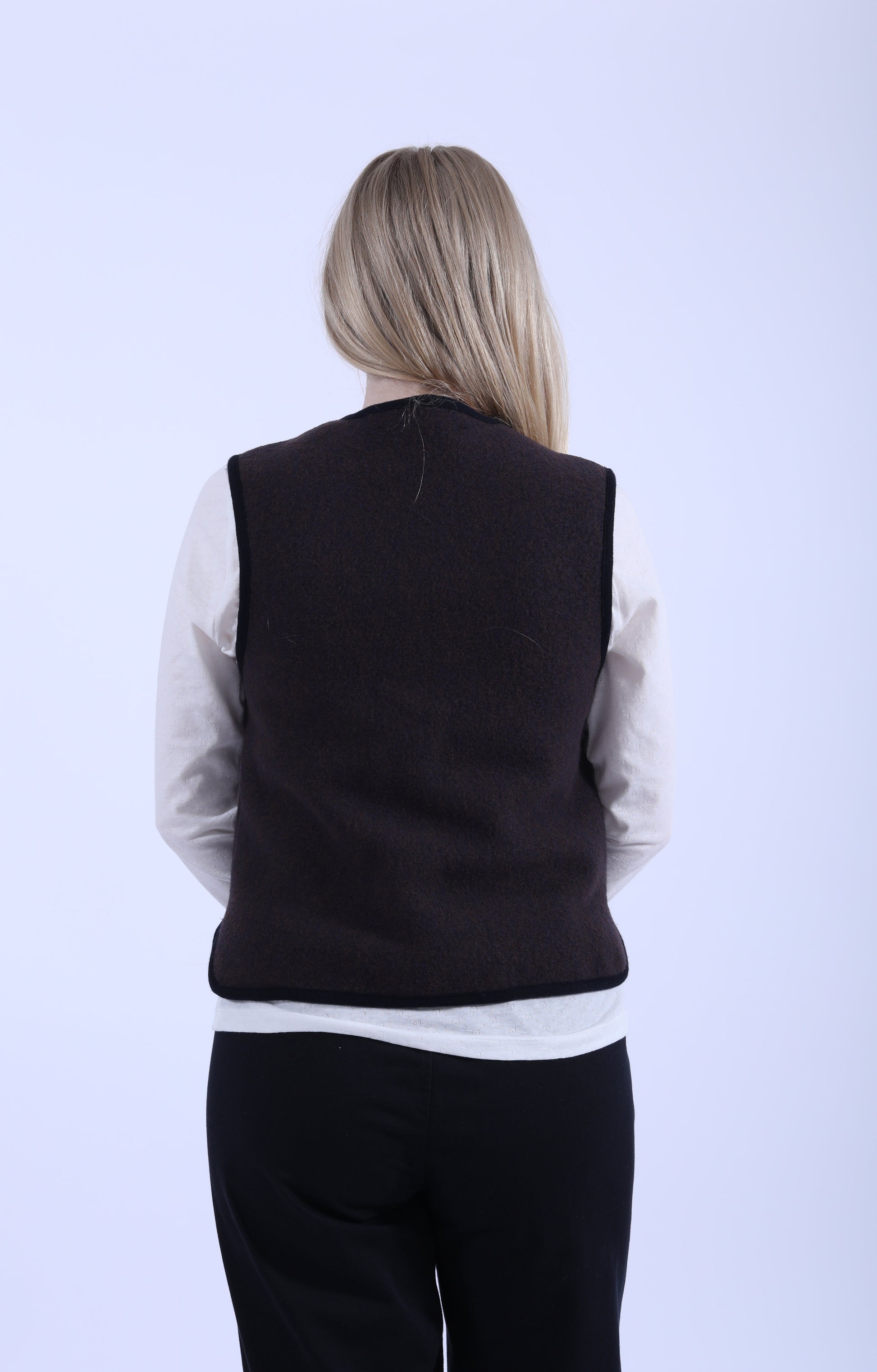 Hilda Vest Navy Melange