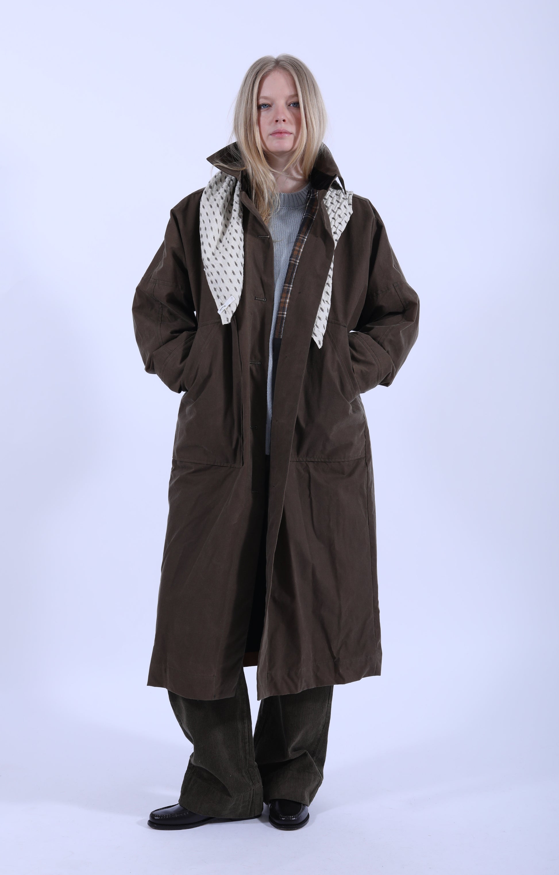 Jay Coat Oilskin Bark