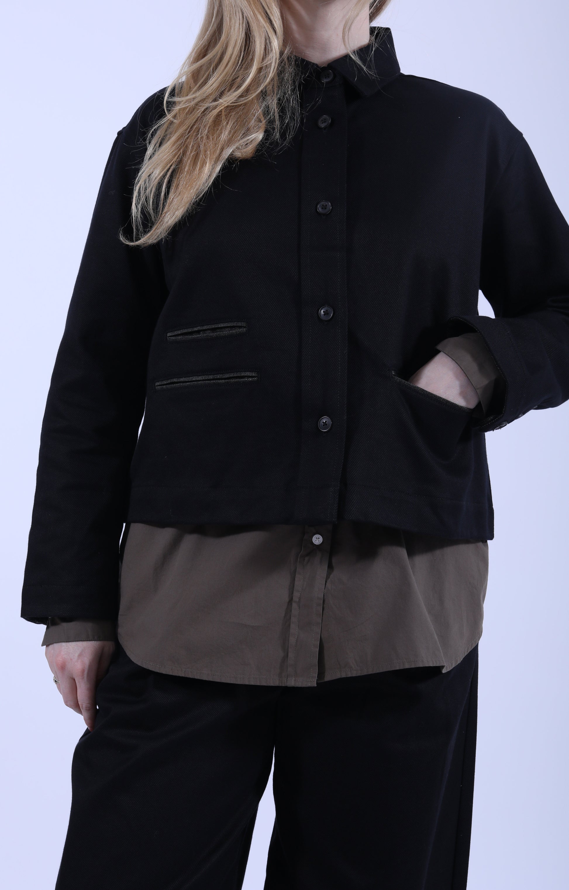 Lela Shirt Twill Black