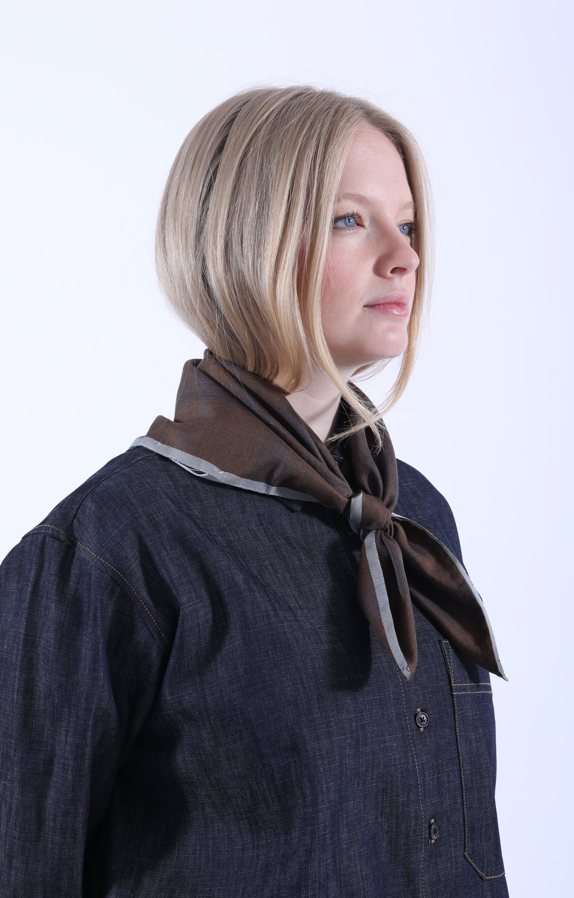 Malila Silk Scarf Chocolate