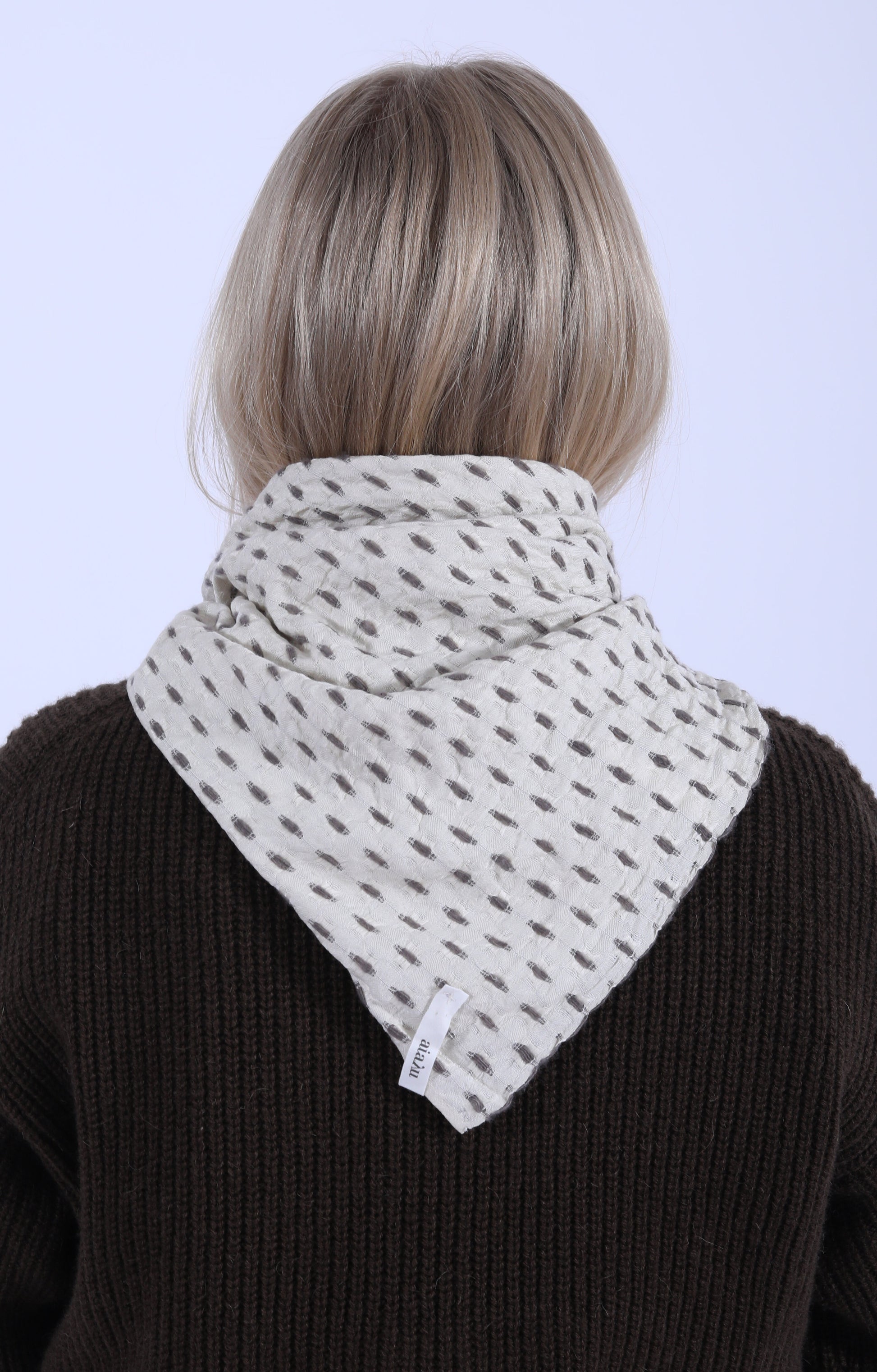 Sabir Silk Scarf Bark