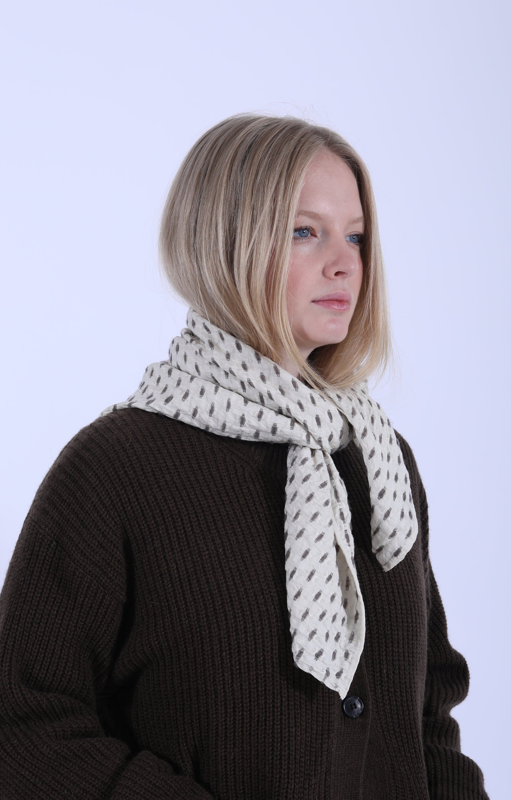 Sabir Silk Scarf Bark