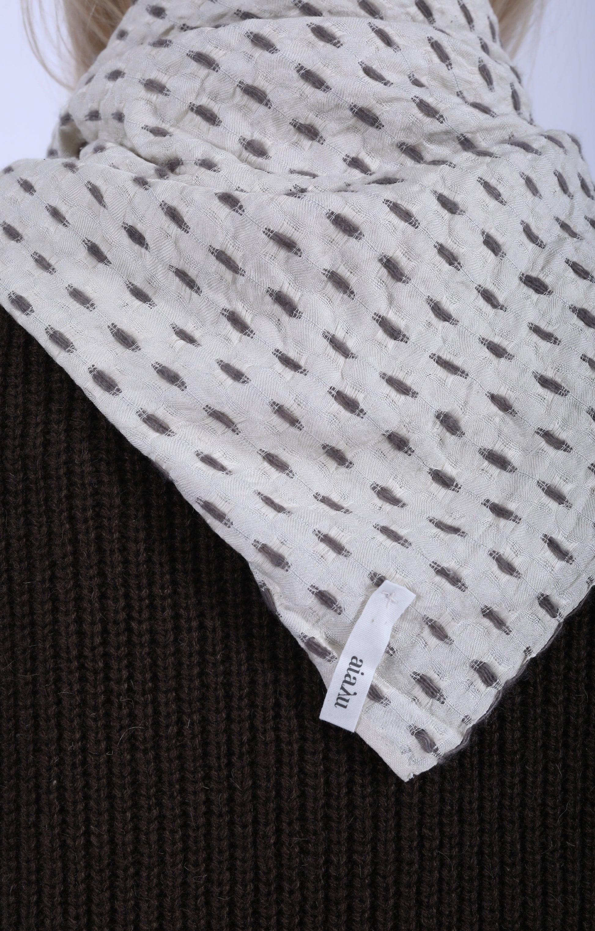Sabir Silk Scarf Bark