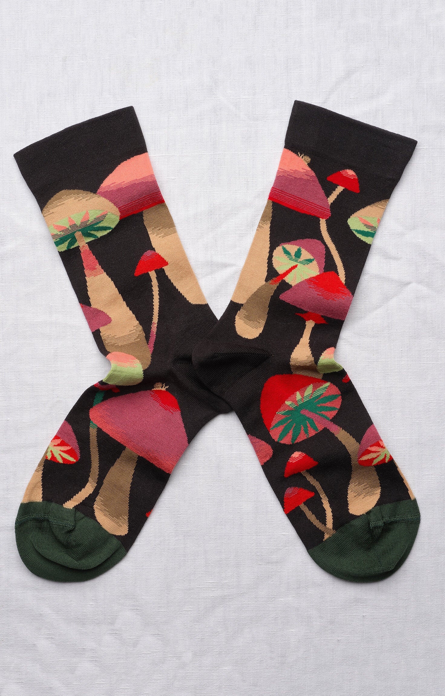 Chaussette Champignons Faux Noir
