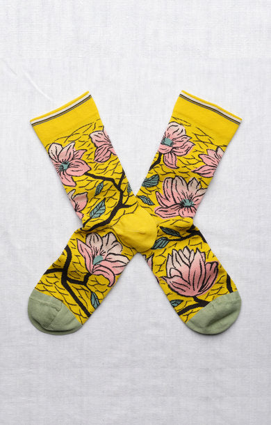 Chaussette Fleurs Sulfure