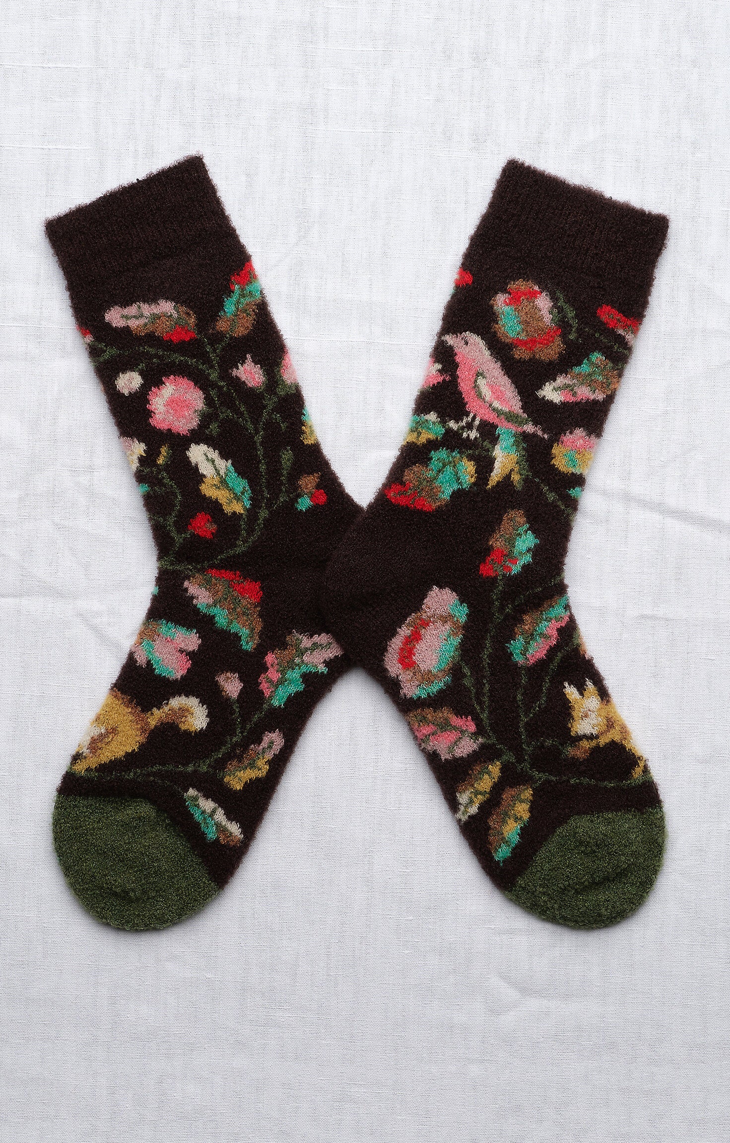 Chaussette Mousse Oiseau