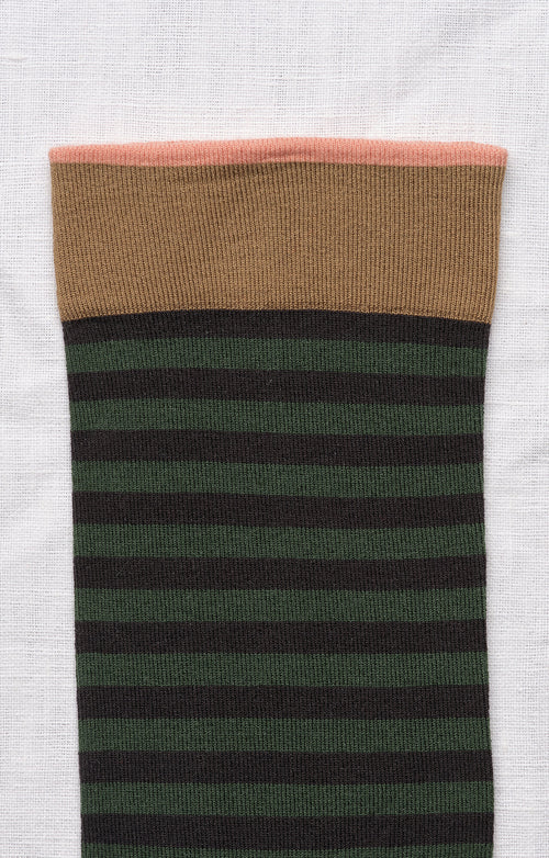 Chaussette Rayures Faux Noir