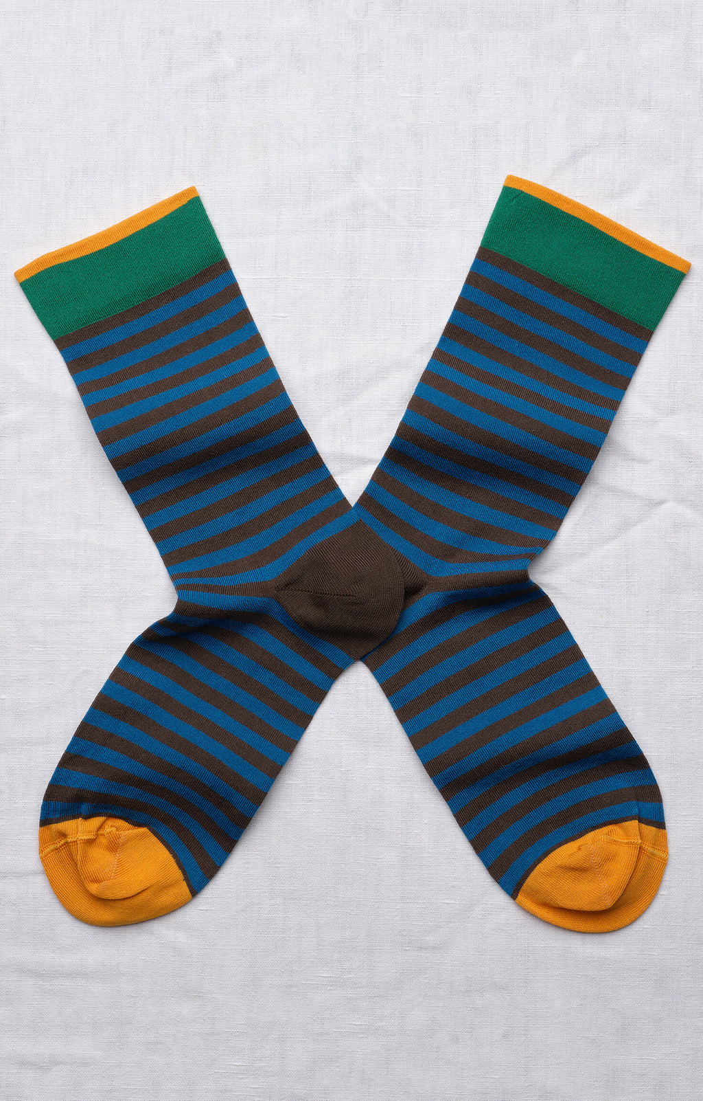 Chaussette Rayures Terre d'Ombre