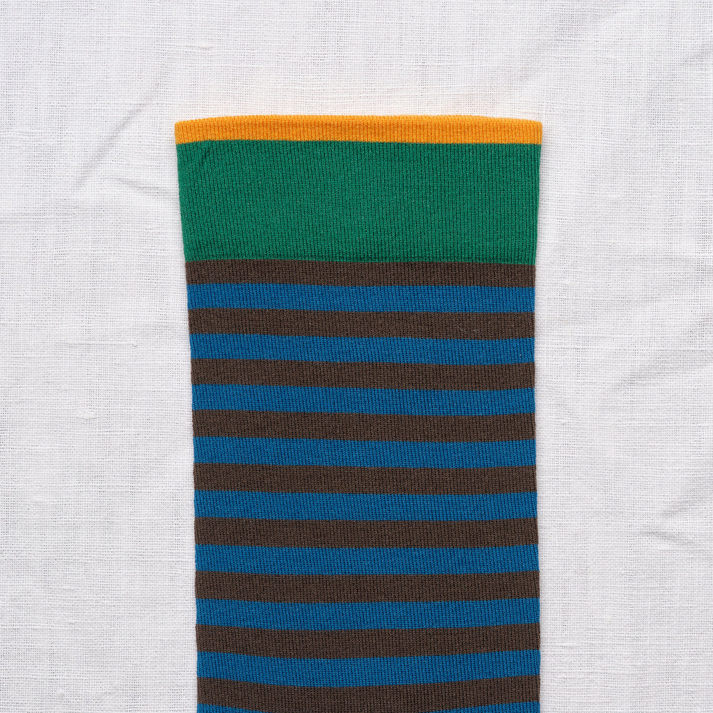 Chaussette Rayures Terre d'Ombre