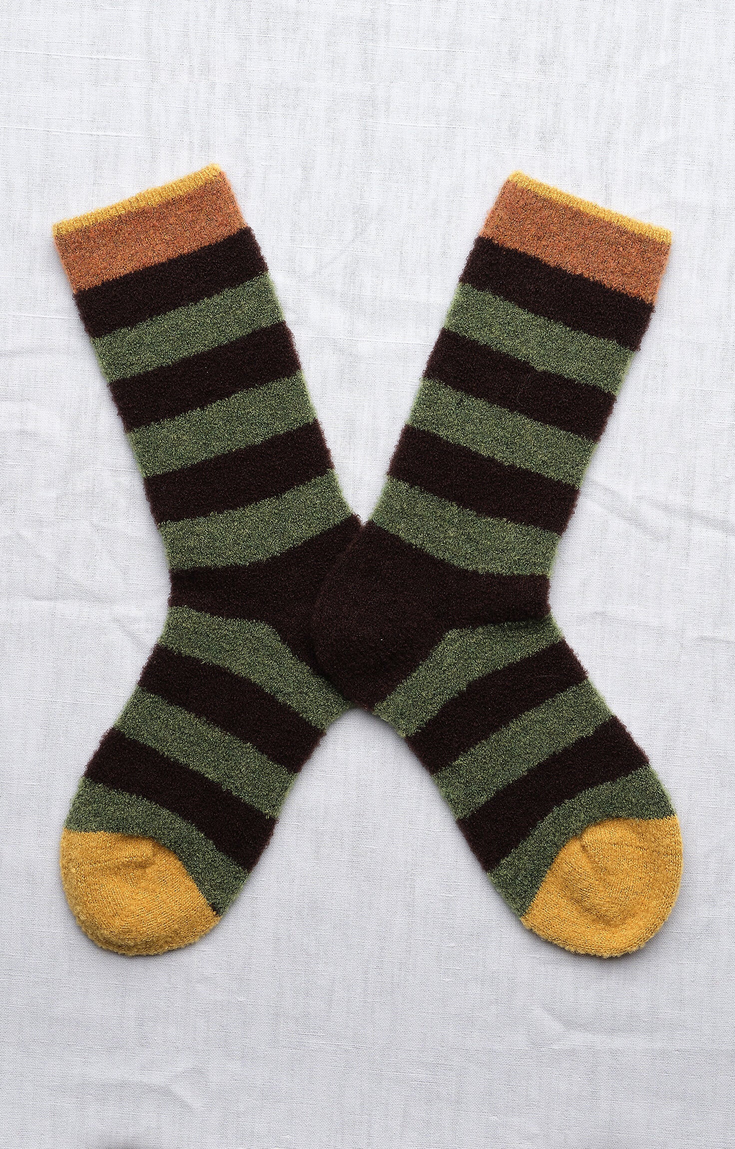 Chaussette Rayures Vert