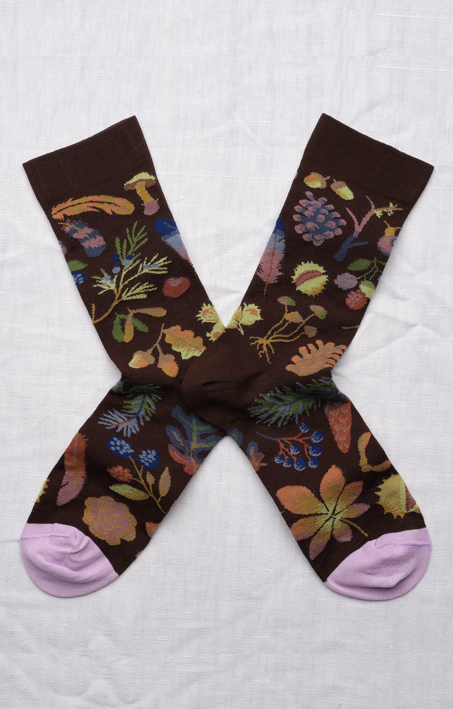 Chaussette Semis Marron Fonce