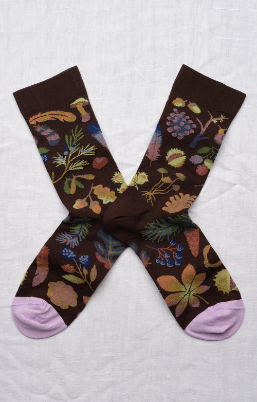 Chaussette Semis Marron Fonce